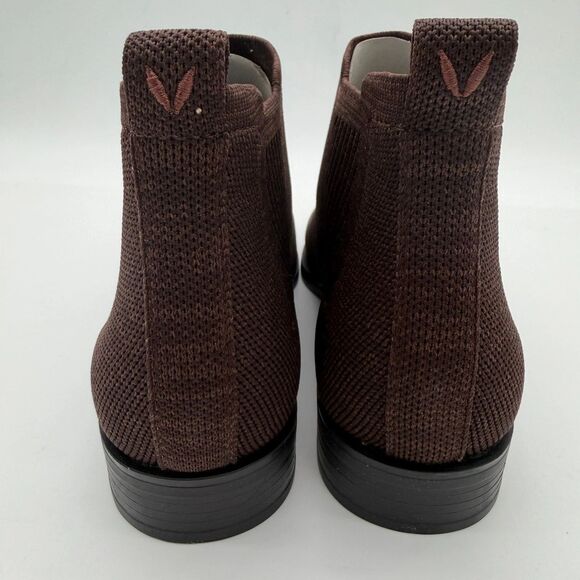 Vivaia Ryan Slip-on Square Toe Ankle Chelsea Boot Choc Brown Womens US7/EU37.5 - Picture 8 of 14